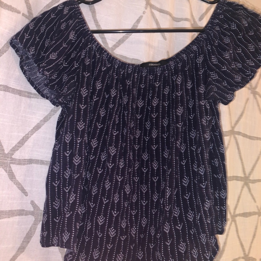 Off the shoulder crop top